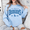 LIGHT BLUE, variant on Dodgers Vintage Crewneck Sweatshirt | Classic LA Baseball Fan Pullover | Unisex Game Day Top