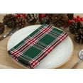 thumbnail image 2 of PurpleEssences Tartan Plaid Cloth Napkins Set of 10, 18x18 inches - Green, 2 of 6