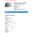 thumbnail image 2 of Right Door Mirror Glass - Compatible with 1995 - 1999 Toyota Avalon 1996 1997 1998, 2 of 2