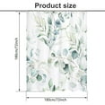 thumbnail image 2 of Dznils Cortina Shower de Tela de Eucalipto Ver Patrón Floral de Acuarela con 12 Ganchos, 72 x 72, 2 of 13