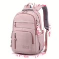 thumbnail image 4 of Large Capacity Waterproof Nylon Laptop Backpack - Adjustable Strap, Durable Polyester Lining, Trendy Solid Color Design - Versatile and Cute School Bag for Daily Use, 4 of 5