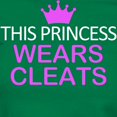 thumbnail image 3 of CafePress - This Princess Wears Cleats Women's Dark T Shirt - Women's Traditional Fit Dark T-Shirt, 3 of 4