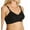 Black, variant on RAGO Style 2101 - Satin & Lace Expandable Cup Bra - White