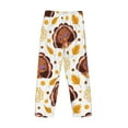 thumbnail image 3 of Lsque Fall Turkey Print Men's Pajama Pants, Lounge Pant - Comfortable Home Wear,Elastic Waistband, Stylish Design-Large, 3 of 9