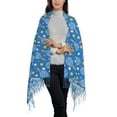thumbnail image 2 of Gaeub Tennis Print Tassel Scarf,Wraps Scarves for Women,Winter Scarf,Cold Weather Shawls,Ideal for Travel, 2 of 8
