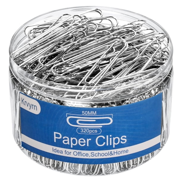 Sujetapapeles Krvyrn 320 piezas jumbo de 5 cm de acero inoxidable