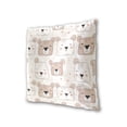 thumbnail image 3 of Little Cutie Bear Faces Throw Pillow Covers Pillowcases 20 x 20 Inch Home Decor 2 Packs for Bedroom Sofa, 3 of 6