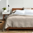 thumbnail image 3 of Bare Home Sandwashed Duvet Cover Set - Ultra-Soft - Premium 1800 Collection - 3 Piece - King, Pebble, 3 of 7