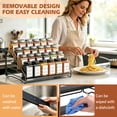 thumbnail image 6 of 4 Tier Spice Rack for Cabinet, Spice Rack Organizer, Depth Adjustable Spice Holder for Countertop, Cupboard, Seasoning Shelf-1 PCS, 6 of 7