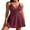 Red, variant on Asoul Womens Scalloped V Neck One Piece Monokini Swimsuit Ribbed Swimdress Adjustable Shoulder Bath Suit Tummy Control Swimwear