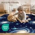 thumbnail image 4 of ODIKA 2'x3' Washable Throw Rug Stars Themed Planets Astronomy Educational Starry Galaxy for Hallway, Study Room, Non-Slip Low Profile, Flatwoven, 4 of 7