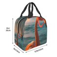 thumbnail image 3 of Disketp Swimming Goggled Flamingo for Insulated Lunch Bag for Women and Men, Perfect for Work, Hiking, Picnic, 3 of 8