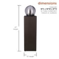 thumbnail image 3 of Alpine Corporation 10" x 37" Plug-In Cascading Metal Orb Fountain, Brown/Silver, 3 of 11