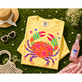 thumbnail image 4 of Coquette Preppy Comfort Colors Shirt, Pink Bow Crab Leopard Tee, Cute Coastal Summer Beach Gift for Women, Trendy Maximalist, Unisex, 4 of 6