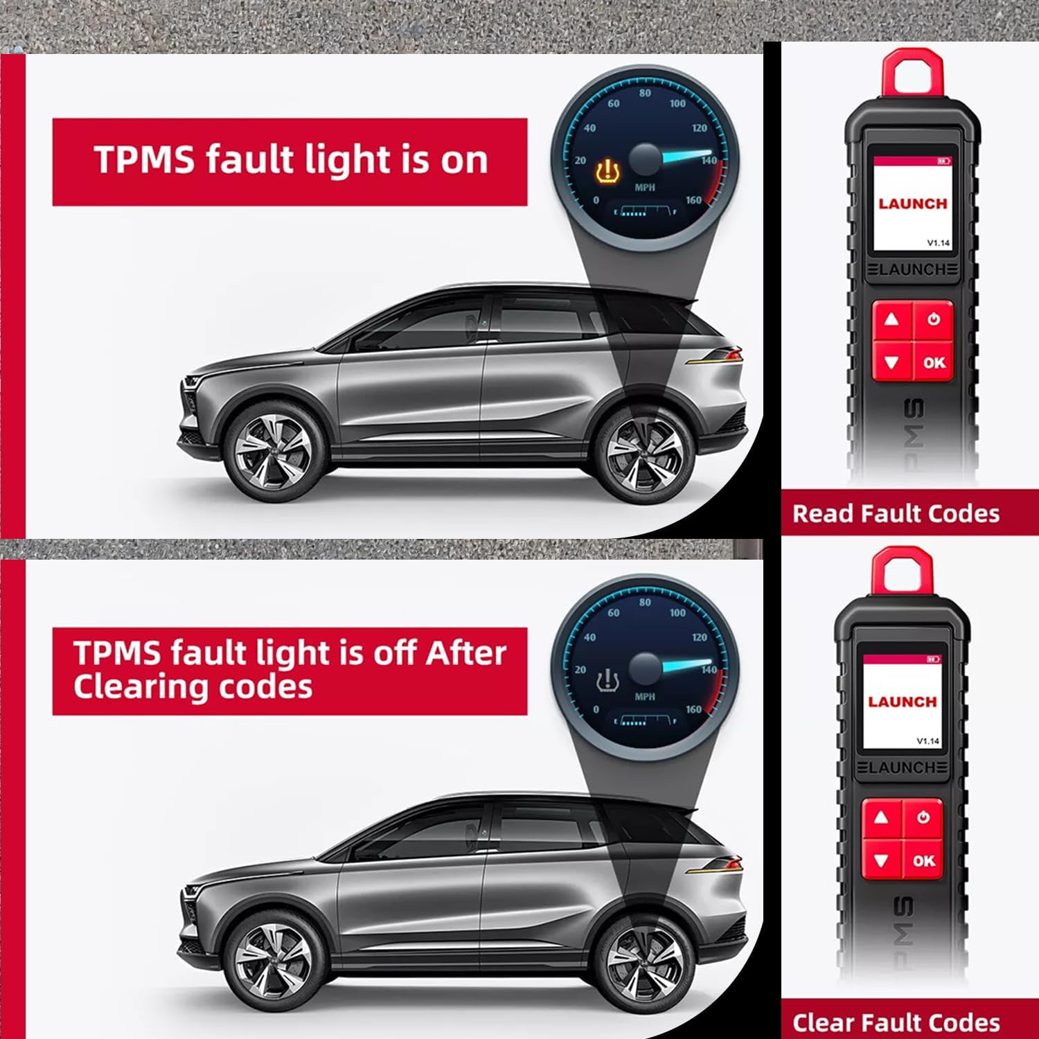 Launch i-TPMS Handheld TPMS Service Tool Can be Binded with X-431 Scanner