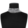 thumbnail image 4 of Gargantilla de lujo con diamantes de imitación, collar llamativo de cristal, gargantilla multicapa, accesorios de joyería de moda (plateado), 4 of 7