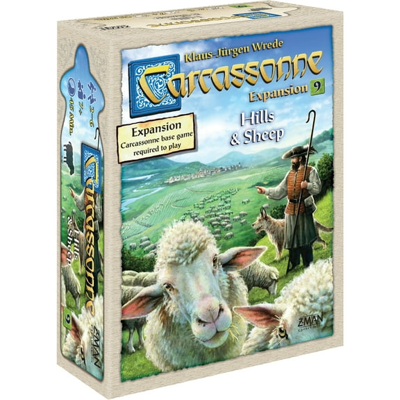 Carcassonne Strategy Board Game: Hills & Sheep Expansion  for Ages 7 , from Asmodee