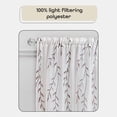 thumbnail image 3 of Achim Home Furnishings Willow Rod Pocket Window Curtain Panel, 42" x 63", White,WIPN63WH06, 3 of 6