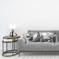thumbnail image 2 of Minimal Throw Pillow Cushion Case Pack of 4, Modern Style Leaf Branch and Geometric Abstract Details Contemporary, Modern Accent Double-Sided Digital Printing, 18", Pale Grey and Dimgray, 2 of 6