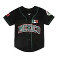 thumbnail image 3 of Gyujnb Mexico Embroidered Baseball Short Sleeve Button Down Shirt Casual Play and Daily Wear (Little Boys, Big Boys),6-7 Years, 3 of 5