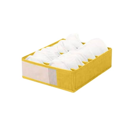

Ycolew Organization and Storage Washable Wardrobe Closet Underwear Organizer Drawer Divide By For Underwear Bras Socks Ties Handkerchiefs 7 Grids Gifts