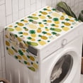 thumbnail image 1 of Doodle Washing Machine Organizer, Cartoon Style Fruits Simplistic Hand Drawn Tropical Pineapples with Stripes and Dots, Anti-slip Fabric Top Cover for Washer and Dryer, Multicolor, by Ambesonne, 1 of 1