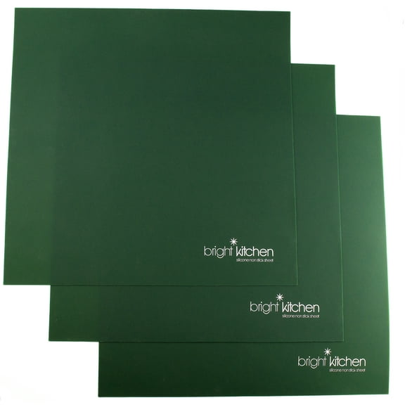 Set of 3 - 14" x 14" Silicone Sheets for Excalibur Dehydrator Bright Kitchen Re-Usable Non-Stick Mat (3)