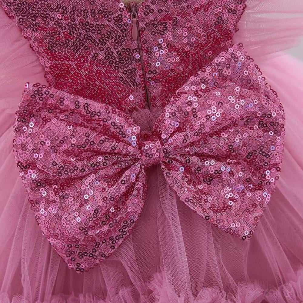 新品・タグ付き　Treat Girl's tulle frill jersey Amazon.com: GRNSHTS Toddler Baby Girl Flower Dress with