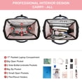 thumbnail image 3 of Lovevook Laptop Backpack for Women,17.3" Business Computer Bag Teacher Nurse Backpack Purse with Anti-Thief Pocket, Larger Waterproof Travel Bag College Backpack with USB Charging Port, 3 of 9