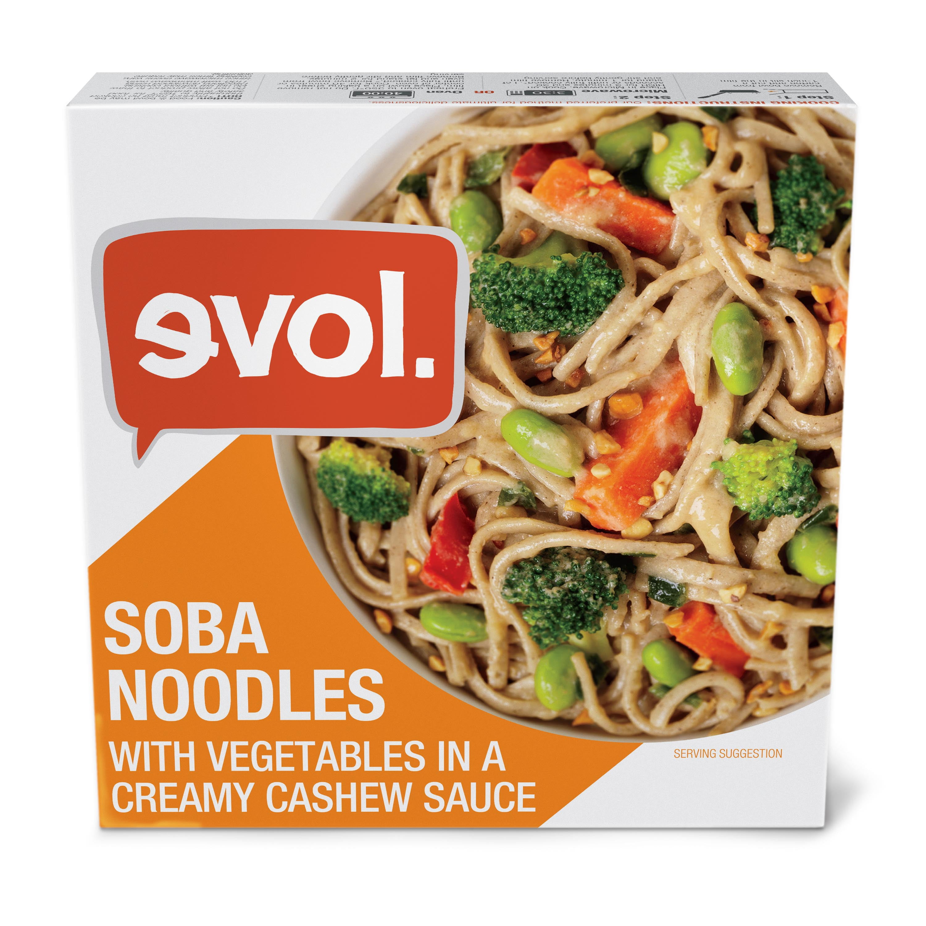 Evol Boost Bowl, Soba Noodles With Vegetables in Cashew Sauce, Single