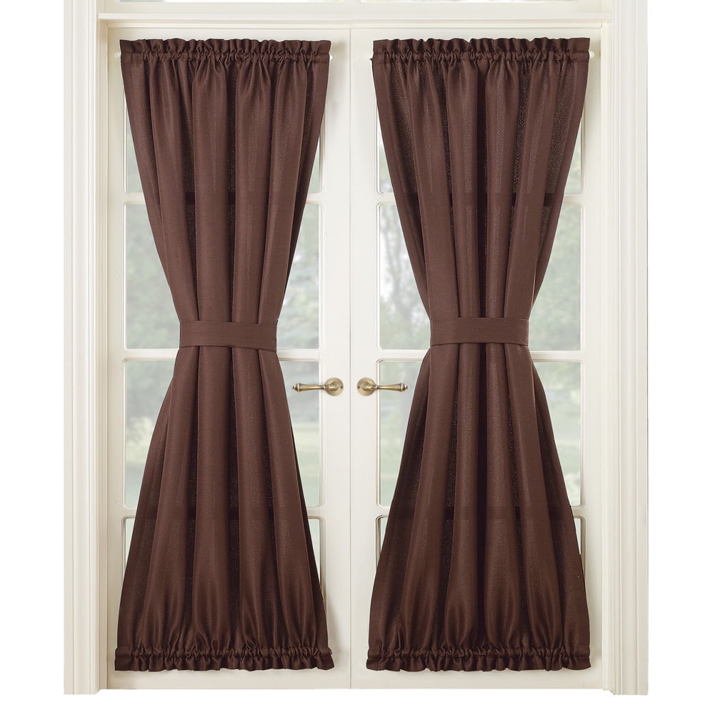 Montego Door Curtain Panel French Ds Middle Tie Back Rod Montego Door Curtain Panel French Ds Middle Tie Back Rod Pocket Solid Color Com