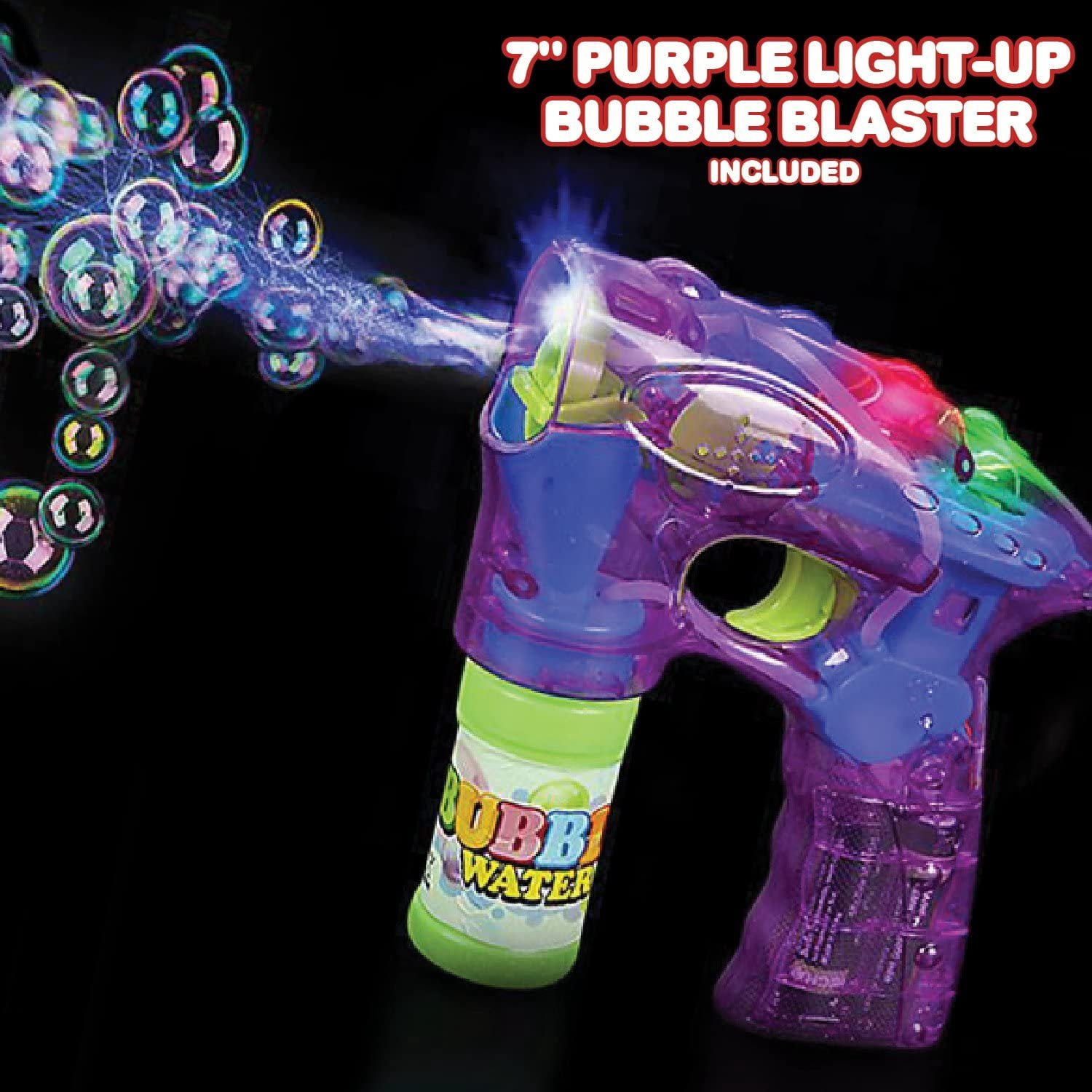 ArtCreativity Bubble Blaster Toy Set of 3 – Light-Up Bubble Guns with Sound Effects, Includes Bubble Solution, Fun Indoor/Outdoor Toy for Kids