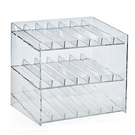 

Azar Displays 222988 Three-Tier 21 Compartment Display 7-Comp per Tier. Dimensions: 12 W x 8.5 D x 10.5 H