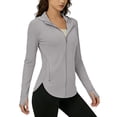 thumbnail image 1 of Neewe Veste Athlétique Légère pour Femmes Protection Solaire Fermeture Éclair Intégrale Chandails à Manches Longues Randonnée Plein Air Poches, 1 of 8
