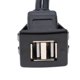 thumbnail image 3 of Cable de Montaje Empotrado en Panel de Extensión Doble USB 2.0 Rendimiento, Cuadrado de 1 M, 3 of 7