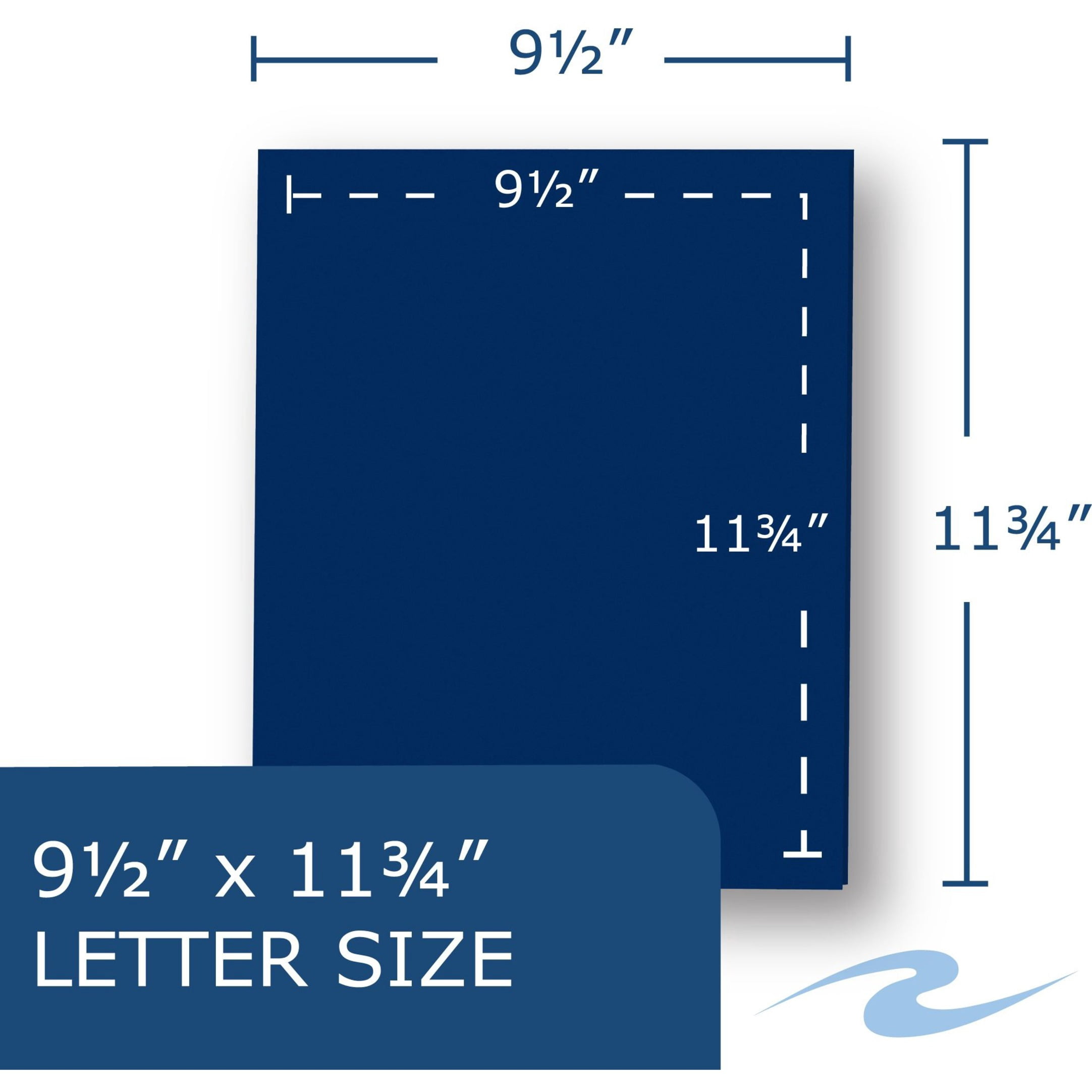 Roaring Spring Display Case of Film Laminated Two Pocket Letter Size Folders with Business Card Holder, 100 Total, 11.75" x 9.5", Assorted Colors