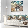 thumbnail image 3 of Designart Street View of Paris Eiffel Tower - Cityscape Digital Throw Pillow - 16x16, 3 of 5