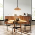 thumbnail image 3 of Hunter - Cambria 1-light Matte Black, Medium Size Pendant Light, Dimmable, Casual Style, Martini Shaped, for Bedrooms, Dining, Living Rooms - 49028, 3 of 8