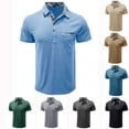 thumbnail image 7 of YanHoo Polo Shirts for Men with Pocket Short Sleeve Button Golf Shirts Slim Fit Casual Polo Tee Shirts, 7 of 7