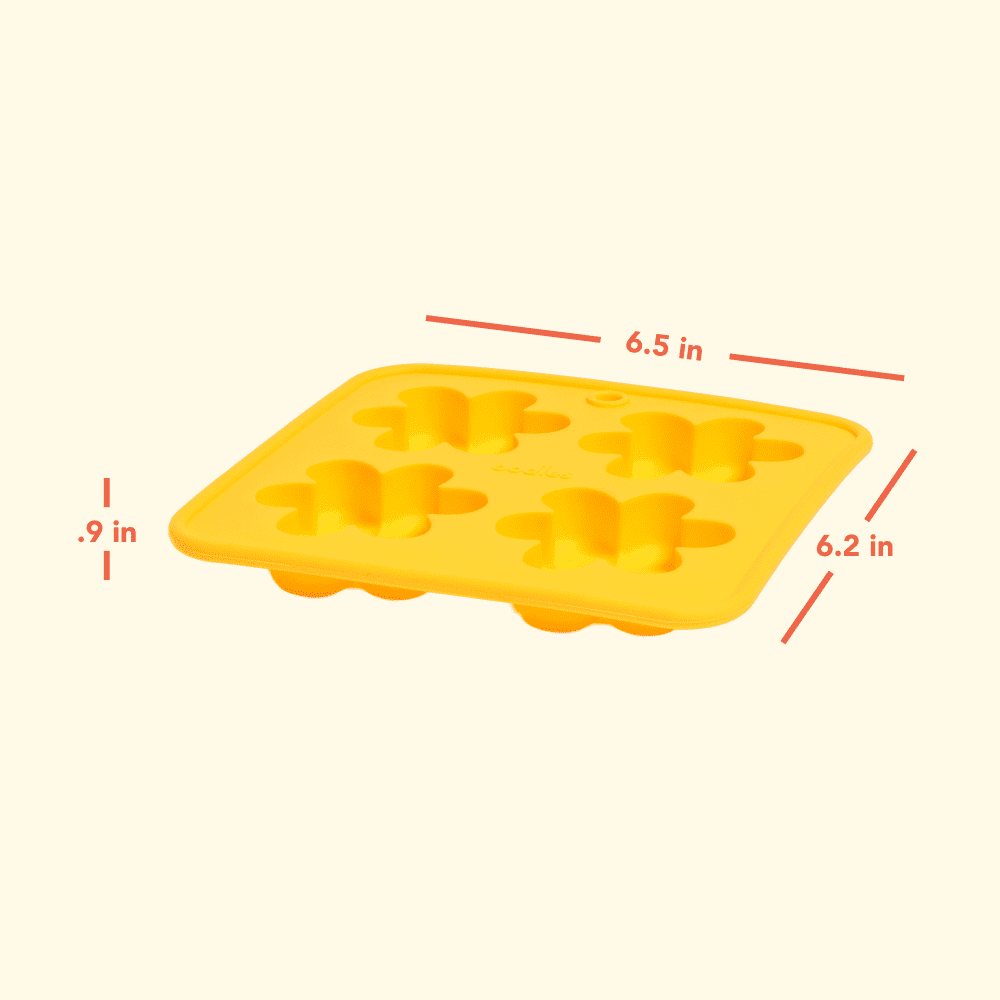 Oodles Durable Silicone Yellow Flower Freeze and Eat Dog Treat Maker, O/S