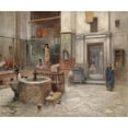 thumbnail image 2 of Frans Wilhelm Odelmark 14x12 Gold Ornate Wood Frame and Double Matted Museum Art Print Titled - Bad in Kairo, 2 of 4
