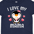 thumbnail image 4 of Inktastic I Love My Mama with Cute Penguin and Hearts Girls Toddler T-Shirt, 4 of 5