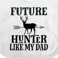 thumbnail image 4 of Inktastic Hunting Future Hunter Like Dad Boys or Girls Baby Bib, 4 of 4