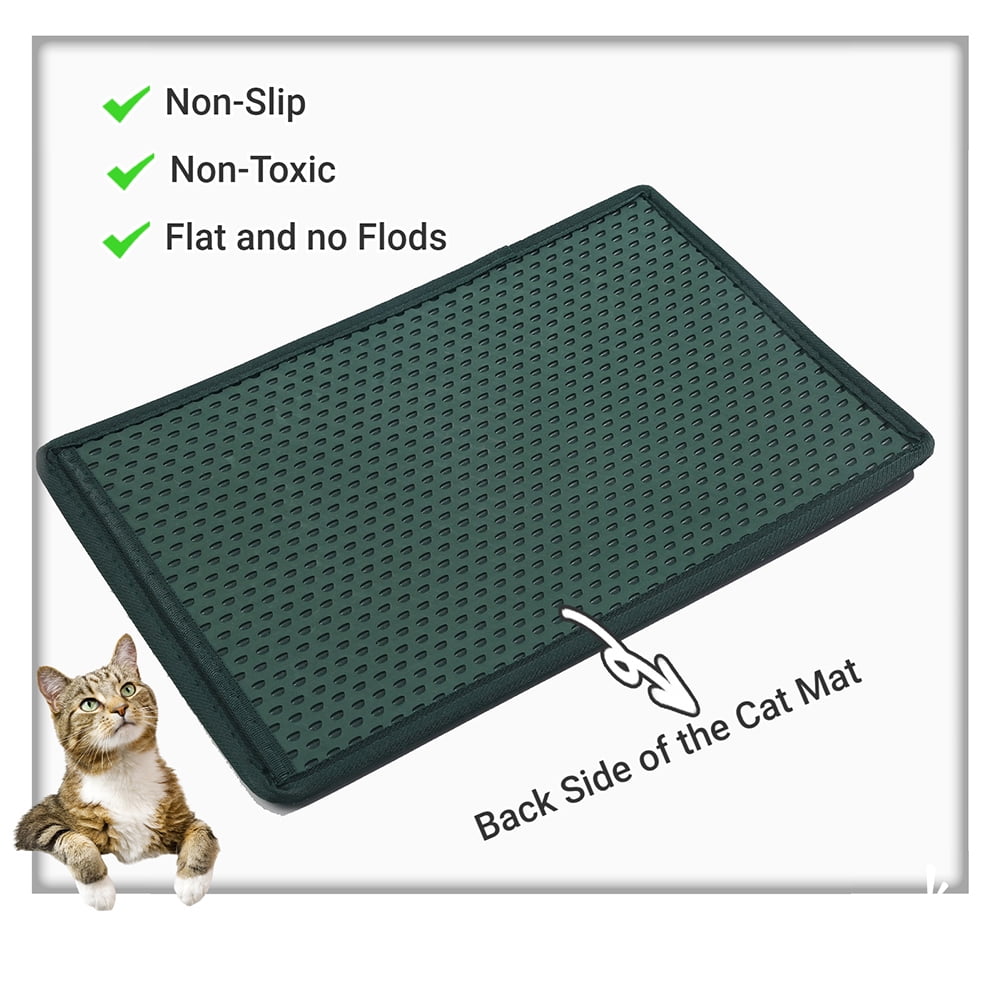 Petmate 13-1/2 In. x 14 In. x 1 In. Flexible Rubber Litter Mat - Power  Townsend Company