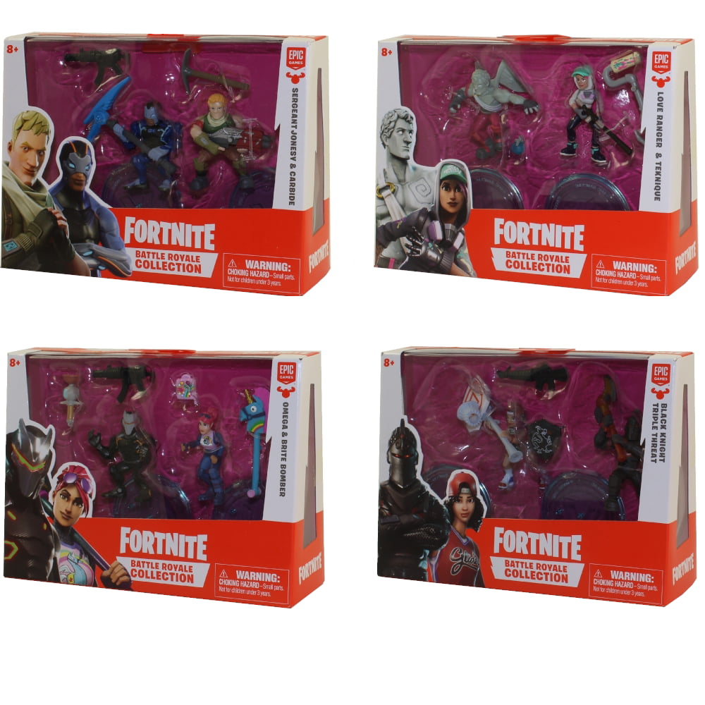 4 Pack Fortnite Battle Royale Collection Duo Mini Figure Packs x 4 12 Figure 