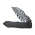 thumbnail image 1 of WE Knife High-fin Frame Lock 22005-DS1 Damasteel Black Titanium Pocket Knives  Cuchillo, 1 of 4
