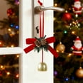 thumbnail image 2 of Décorations de Noël d'Intérieur en Velours Nœud Pin Rideau de Fenêtre Accent, 2 of 6