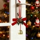thumbnail image 1 of Adornos navideños, adornos navideños, regalos navideños, decoración navideña, campanas de llegada, adorno de regalo, lazo de terciopelo, pinos artificiales, atmósferas, cortina decorativa para ventana, 1 of 6