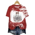 thumbnail image 4 of COMVALUE Plus Size Halloween Shirts for Women: Spooky Season Graphic T-Shirt Cute Pumpkin Print Oversized Fall Tee Tops Red M, 4 of 5