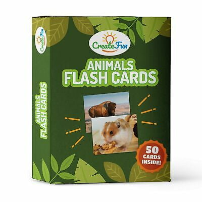 Animal Flash Cards for Toddlers, Preschool and Kindergarten | 50 Educational Photo Cards | 4 Learning Games | For Parents, Teachers, Speech Therapy Materials and ESL Teaching Materials Animal Flash Cards for Toddlers, Preschool and Kindergarten | 50 Educational Photo Cards | 4 Learning Games | For Parents, Teachers, Speech Therapy Materials and ESL Teaching Materials